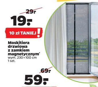 Moskitiera drzwiowa z zamkiem magnetycznym