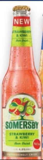 Twój Market Somersby Napój piwny o smaku truskawki i kiwi 400 ml oferta