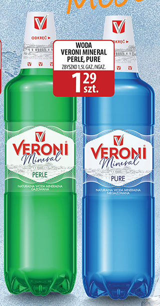 Delisso Delikatesy Veroni Mineral Perle Naturalna woda mineralna gazowana 1,5 l oferta
