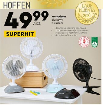 Biedronka Wentylator biurkowy 32 cm Hoffen oferta