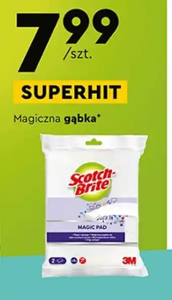 Biedronka Magiczna gąbka Scotch-Brite oferta