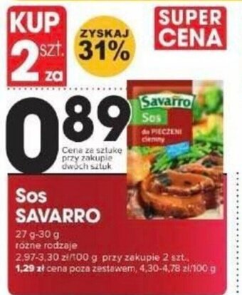 Supeco Sos Savarro 27-30 g oferta