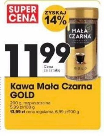 Supeco Kawa Mała Czarna Gold 200 g oferta