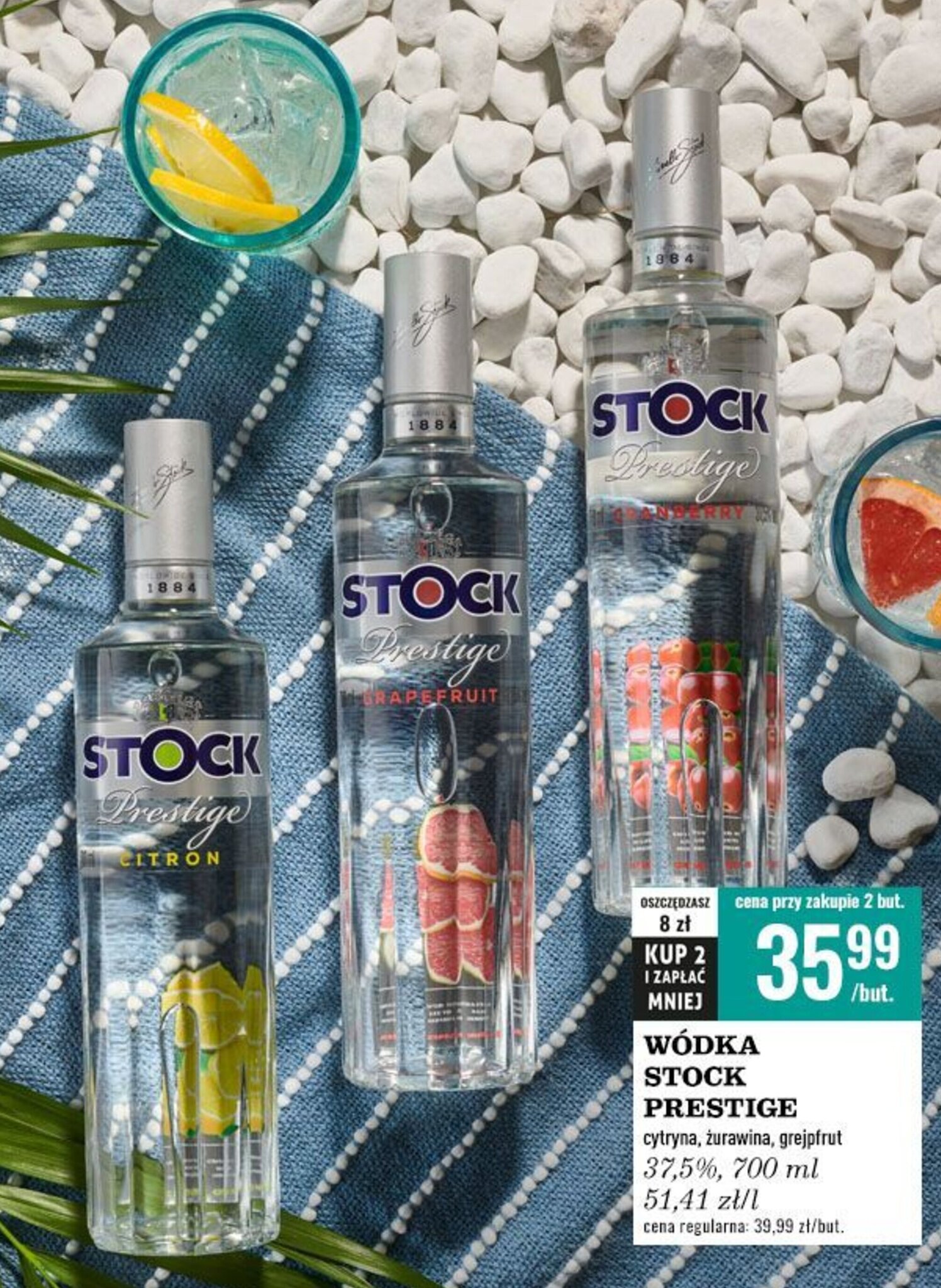 Promocja Wódka Stock Prestige 700 ml w Biedronka