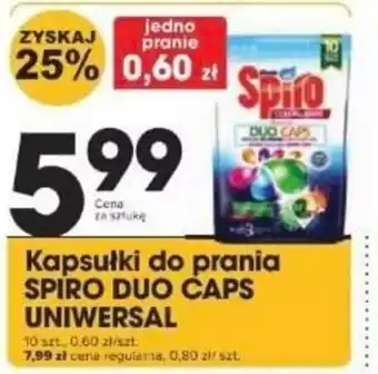 Supeco Kapsułki do prania Spiro Duo Caps Uniwersal 10 szt. oferta