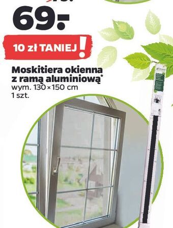 Netto Moskitiera okienna z rama aluminiową 130 x 150 cm oferta