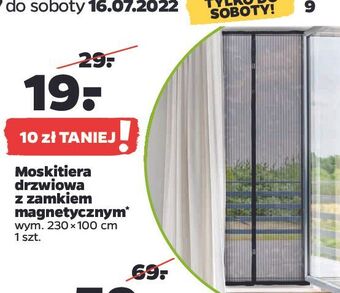 Netto Moskitiera drzwiowa z zamkiem magnetycznym 230 x 100 cm oferta