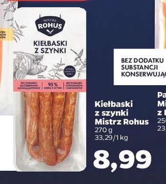 Netto Kiełbaski z szynki Mistrz Rohus oferta