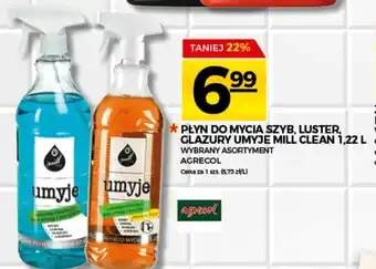 Topaz Płyn do mycia szyb, luster, glazury Umuje Mill Clean 1,22l oferta