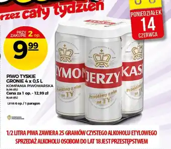 Topaz Piwo Tyskie Gronie 4x500ml oferta