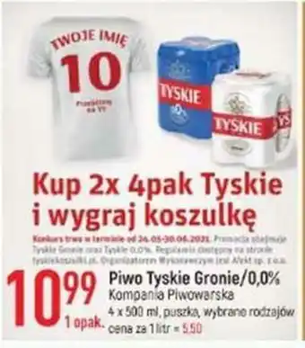 E.Leclerc Piwo Tyskie Gronie/0% 4x500ml oferta