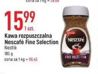 E.Leclerc Kawa rozpuszczalna Nescafe Fine Selection 185g oferta