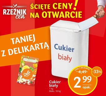 Delikatesy Centrum Cukier biały 1 kg oferta