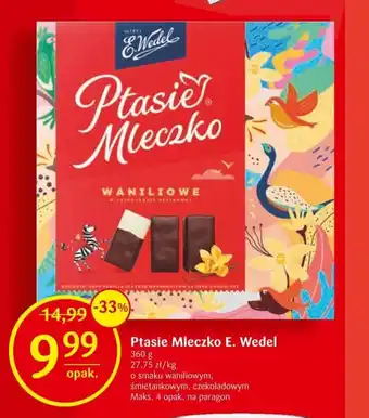 Delikatesy Centrum Ptasie Mleczko E. Wedel 360 g oferta