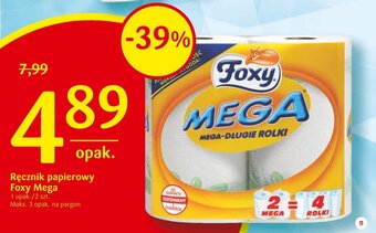 Delikatesy Centrum Ręcznik papierowy Foxy Mega oferta