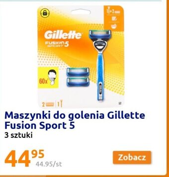 Action Maszynki do golenia Gillette Fusion Sport 5 oferta