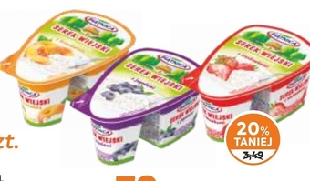 Społem Piątnica Serek wiejski z truskawkami 150 g oferta