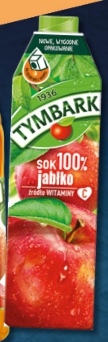 Topaz Tymbark Sok 100% jabłko 1 l oferta