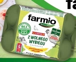 Stokrotka Farmio Jaja z wolnego wybiegu od kur karmionych paszą wolną od GMO L 6 sztuk oferta