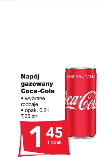 Odido Coca-Cola Napój gazowany 200 ml oferta