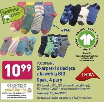 ALDI Skarpetki dziecięce z bawełną BIO oferta