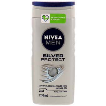 Action Męski żel pod prysznic Nivea Silver Protect (srebrna ochrona) oferta