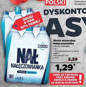 Netto Woda mineralna Nałęczowianka oferta