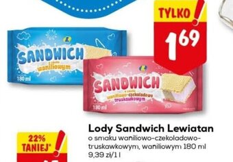Lewiatan Lody Sandwich Lewiatan 180 ml oferta
