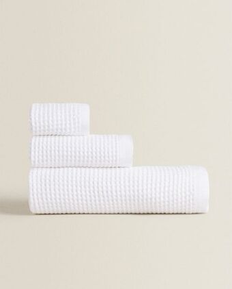 ZARA HOME Bawełniany ręcznik z gofrową fakturą oferta