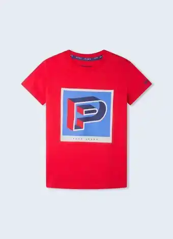 Pepe Jeans T-shirt z nadrukiem na klatce piersiowej caiken oferta