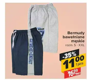 Carrefour Bermudy bawełniane męskie rozm. s-xxl 1 SZT oferta