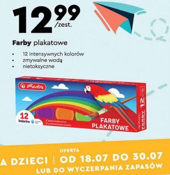 Biedronka Farby plakatowe Herlitz oferta