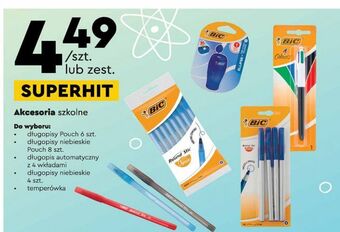 Biedronka Długopis round stick niebieski Bic Round Stick oferta