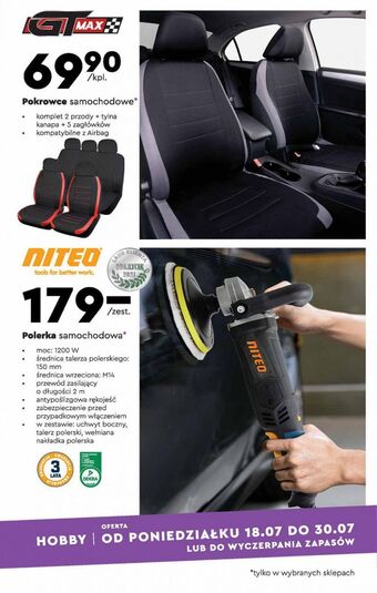 Biedronka Pokrowce na fotele Gt Max oferta