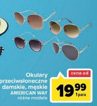 Carrefour Okulary przeciwsłoneczne damskie American Way oferta