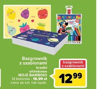 Carrefour Kredki 12 kolorów Moje Bambino oferta