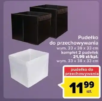 Carrefour Pudełko do przechowywania 33 x 38 cm oferta