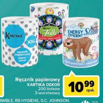 Carrefour Ręcznik papierowy xxl Kartika oferta