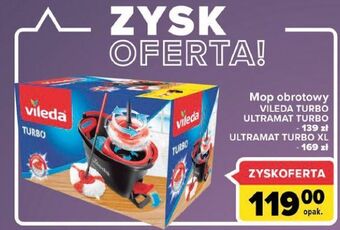 Carrefour Mop płaski ultramat turbo xl Vileda oferta
