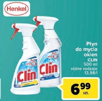 Carrefour Płyn do mycia szyb lemon Clin Windows & Glass oferta