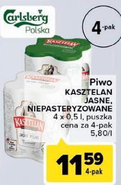 Carrefour Piwo Kasztelan Jasne Pełne oferta