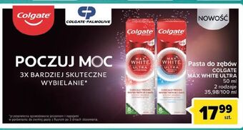 Carrefour Pasta do zębów ultra active foam Colgate Max White oferta