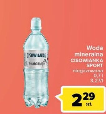 Carrefour Woda niegazowana sport-cup Cisowianka oferta