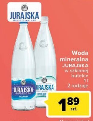 Carrefour Woda  gazowana Jurajska oferta