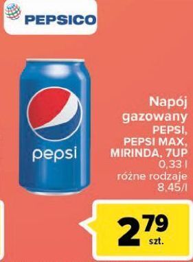 Carrefour Napój orange Mirinda oferta