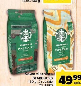 Carrefour Kawa Starbucks Blonde Espresso Roast oferta