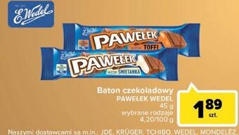 Carrefour Baton śmietankowy E. Wedel Pawełek oferta