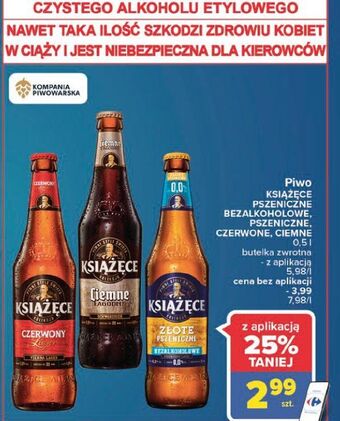 Carrefour Piwo Książęce Złote Pszeniczne 0.0% oferta