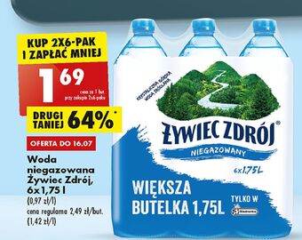 Biedronka Woda niegazowana Żywiec Zdrój oferta