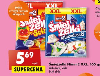Biedronka Żelki owocowe Nimm2 Śmiejżelki Sokki oferta